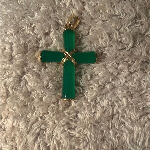 Elegant jade cross